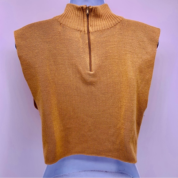 Bechamel Cropped Sleeveless Sweater Womens Size All - Picture 3 of 5